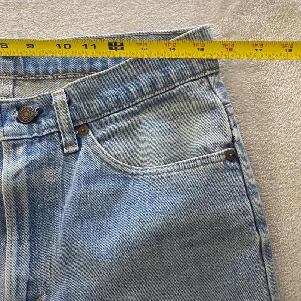 Rare Vintage Levis Orange Tab Light Wash Straight Leg Jeans Blue Denim 32x31